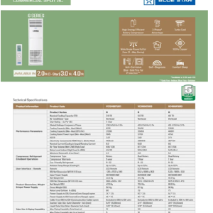 3 Star Bluestar Verticool Air G Series Conditioner, 2 Ton, Inverter Split