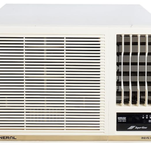 OGeneral 1.8 Ton 5 Star Inverter Window AC | Copper Condenser | Anti Bacterial Filter | Super Wave Technology | Dust Filter | Stabilizer Free Operation (AXGB22CHAA-B, White)